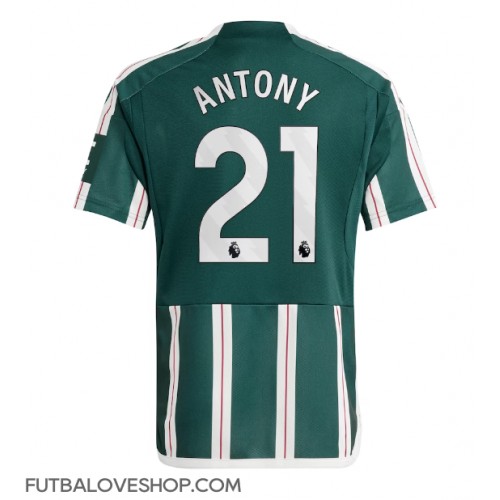 Dres Manchester United Antony #21 Preč 2023-24 Krátky Rukáv